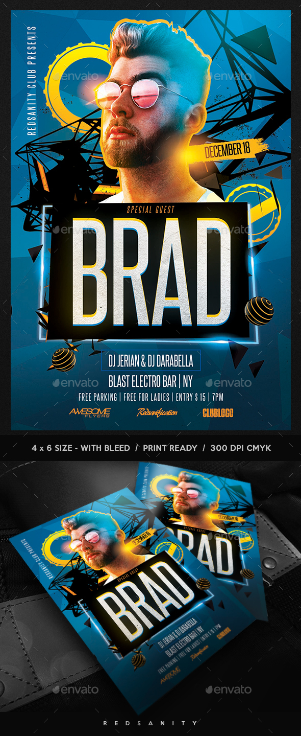 Guest DJ / Artist Flyer - Clubs & Parties Events