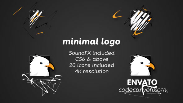 Minimal drawing logo - VideoHive 20681659