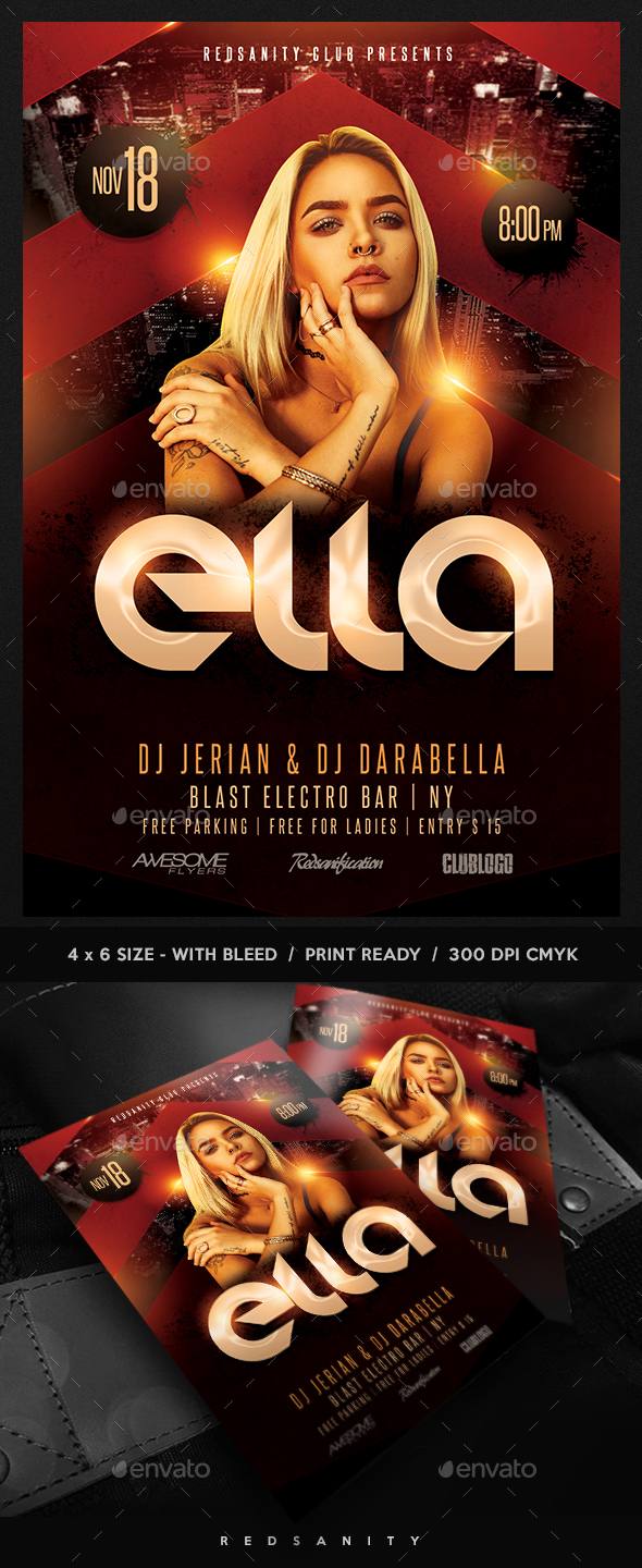 Guest DJ / Artist Flyer - Clubs & Parties Events