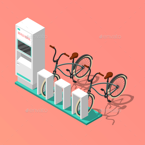 Bicycle Isometric Composition