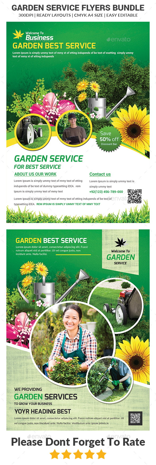 Garden Services Flyers Bundle - Corporate Flyers