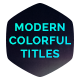 Modern Colorful Titles - VideoHive Item for Sale