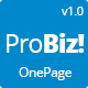 Probiz - Onepage Creative Multipurpose Joomla Template - ThemeForest Item for Sale