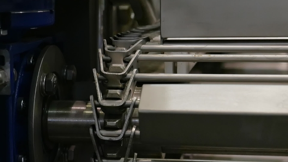 Food Factory Automated Robotic Conveyor Line