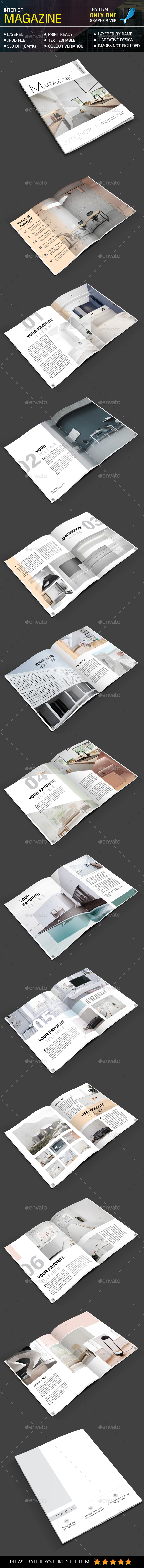 Minimal Interior Magazine - Magazines Print Templates
