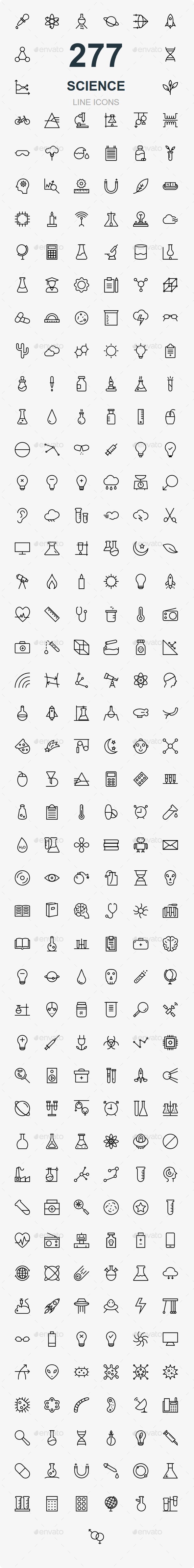 GraphicRiver Science Line Icons 20683834 GraphicRiver Science Line Icons 20683834