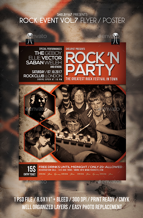 GraphicRiver Rock Event Flyer Poster Vol 7 20684139 GraphicRiver Rock Event Flyer Poster Vol 7 20684139