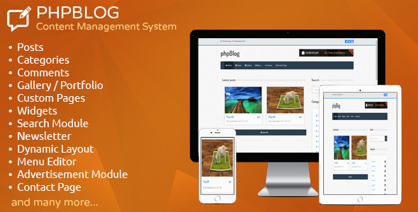 phpBlog - Content Management System - CodeCanyon Item for Sale