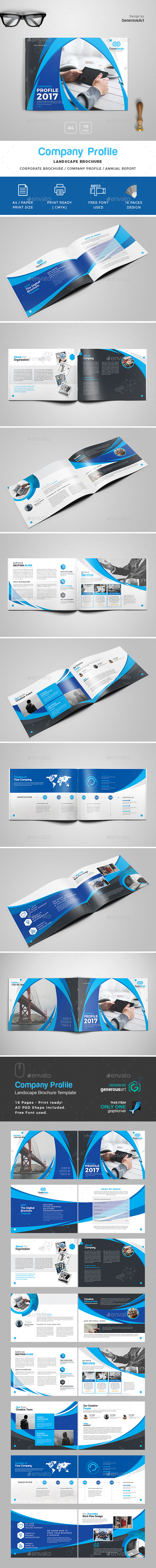 Landscape Brochure Template - Corporate Brochures