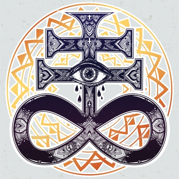 GraphicRiver The Satanic Cross with Evil Eye Demon Leviathan 20685291 GraphicRiver The Satanic Cross with Evil Eye Demon Leviathan 20685291