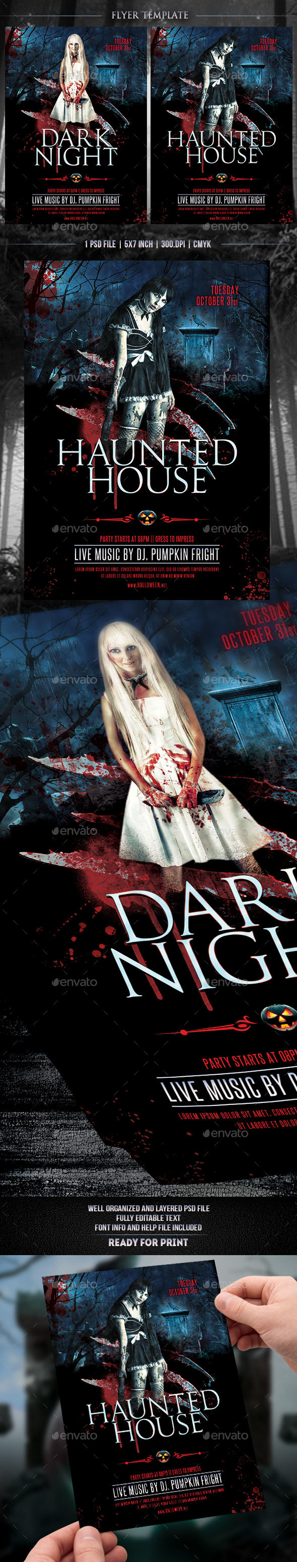 Dark Night Flyer Template - Events Flyers
