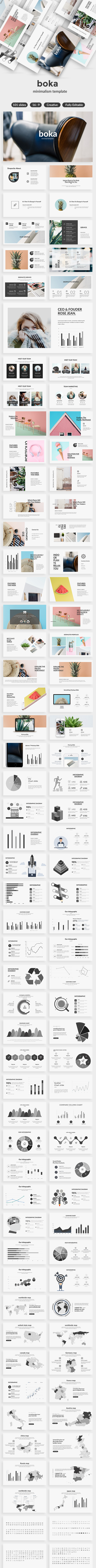 Boka Minimal Keynote Template - Creative Keynote Templates