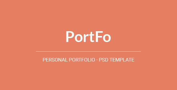 PortFo - One - ThemeForest 20685931