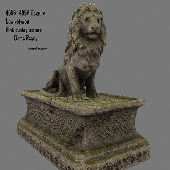 Lion Statue 0 - 3Docean 20686252
