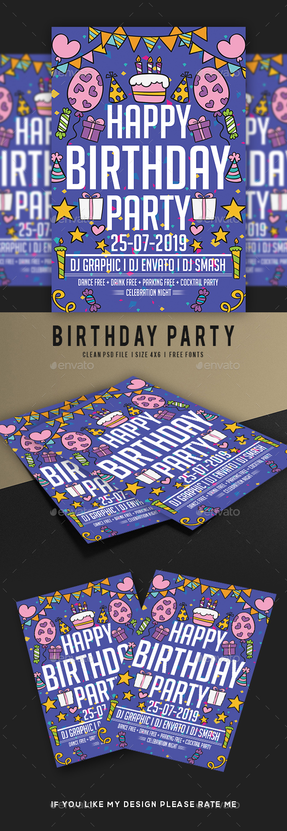 GraphicRiver Birthday Party Flyer Template 20686260 GraphicRiver Birthday Party Flyer Template 20686260