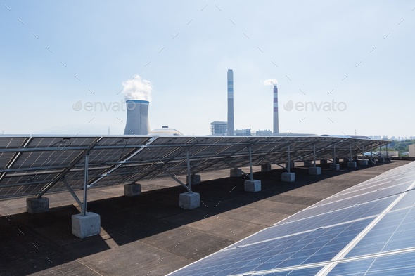 roof solar energy and thermal power plant