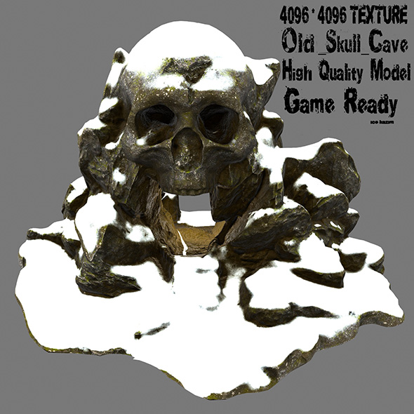 snow skull cave - 3Docean 20686927