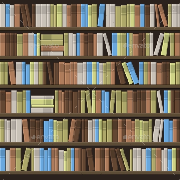 GraphicRiver Library Book Shelf Seamless Background 20686954 GraphicRiver Library Book Shelf Seamless Background 20686954
