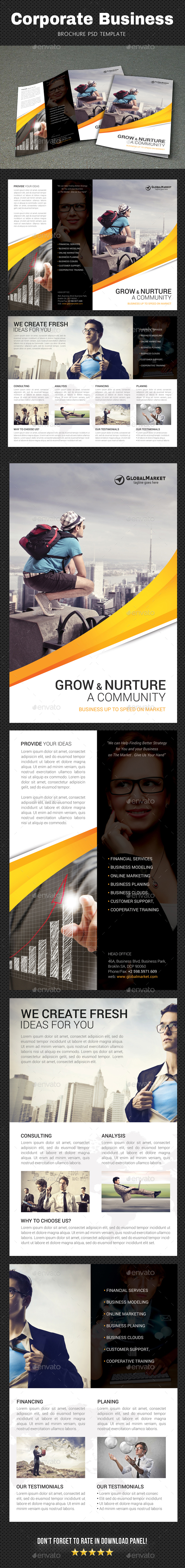 Corporate Brochure - Food Menus Print Templates