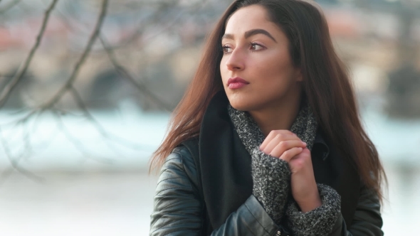 of Model Looking Into the Camera alt