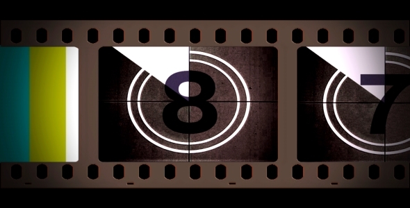 Film Reel Countdown With Alpha