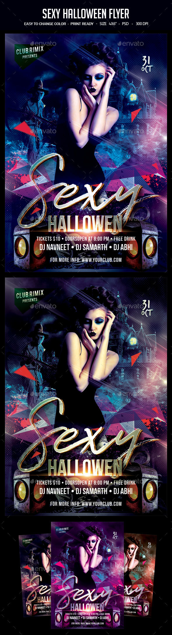 Sexy Halloween Flyer - Clubs & Parties Events