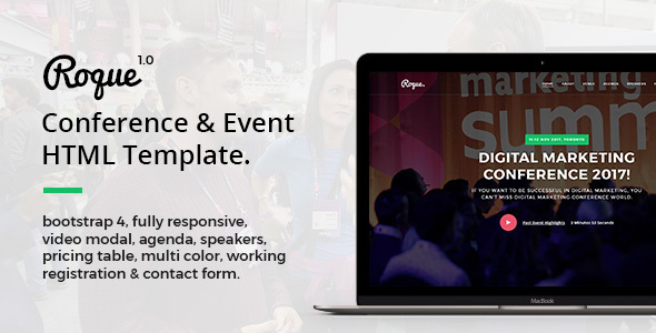Lovely Roque - Conference & Event HTML Template