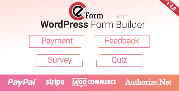 eForm - WordPress Form Builder - CodeCanyon Item for Sale