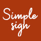 Simplesign Brush Script Font