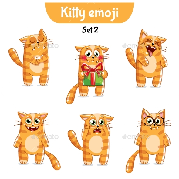 GraphicRiver Vector Set of Cute Cat Characters Set 2 20689335 GraphicRiver Vector Set of Cute Cat Characters Set 2 20689335