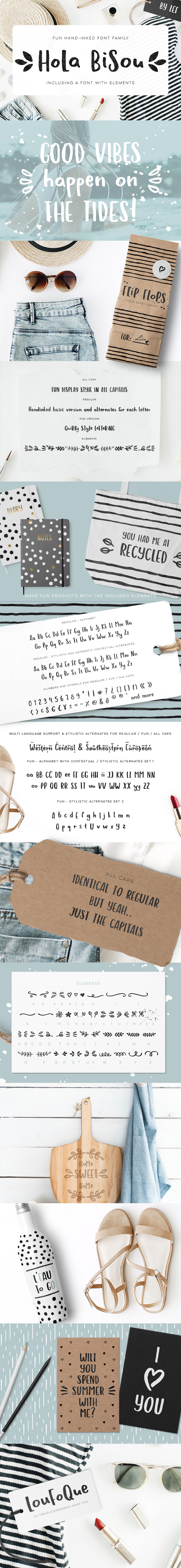 Hola Bisou - Sans-Serif Fonts