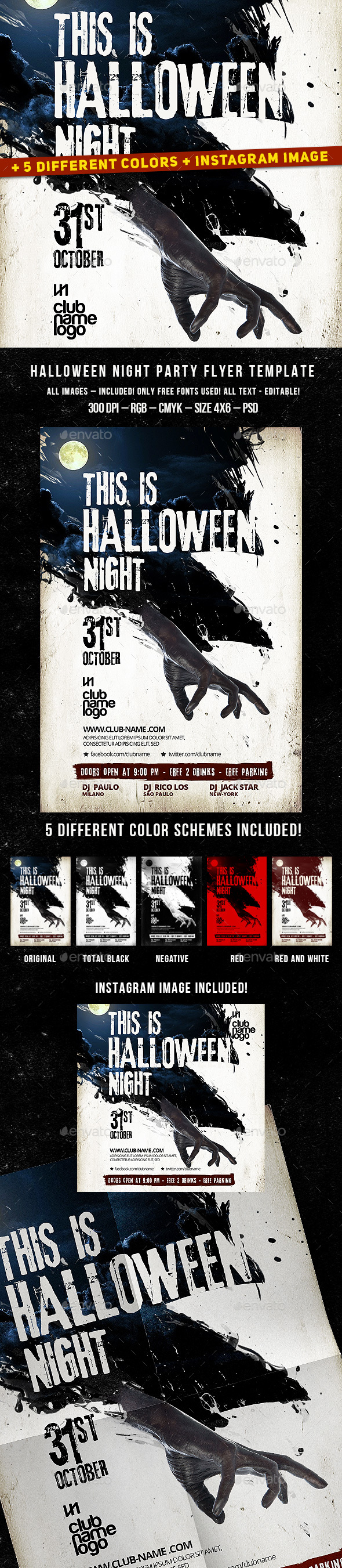 Halloween Flyer - Clubs & Parties Events
