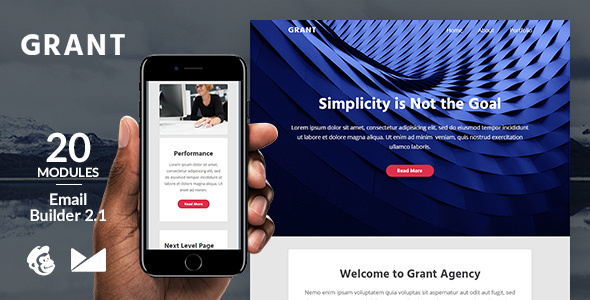 Grant Email Template - ThemeForest 20690244