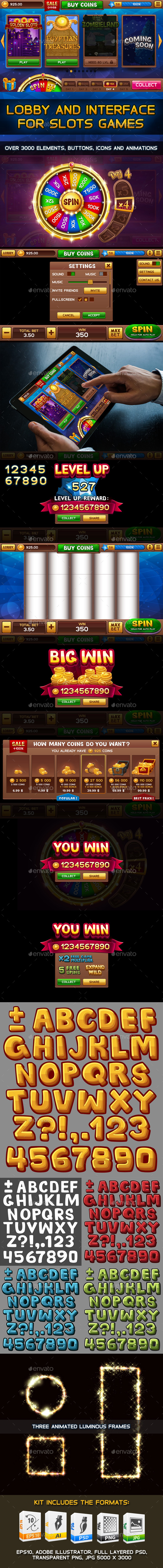 GraphicRiver Lobby with Bonus Wheel and GUI for Slots Games 20690304 GraphicRiver Lobby with Bonus Wheel and GUI for Slots Games 20690304