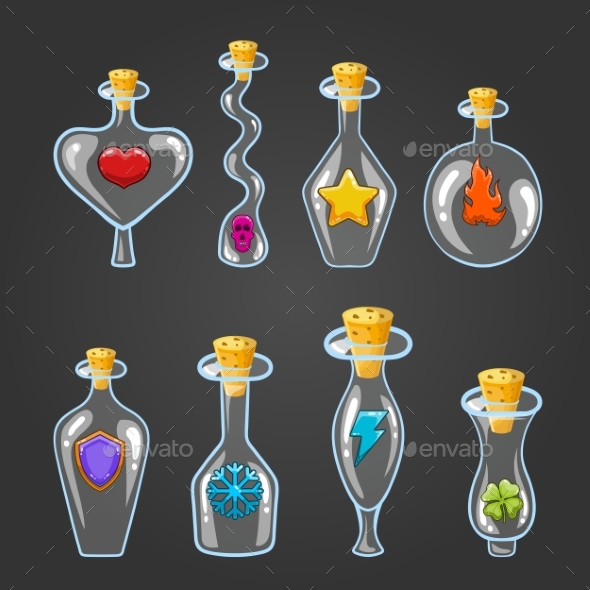 GraphicRiver Big Set with Different Magic Elixir 20690502 GraphicRiver Big Set with Different Magic Elixir 20690502