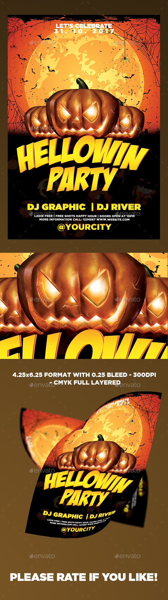 Hellowin Party Template - Events Flyers