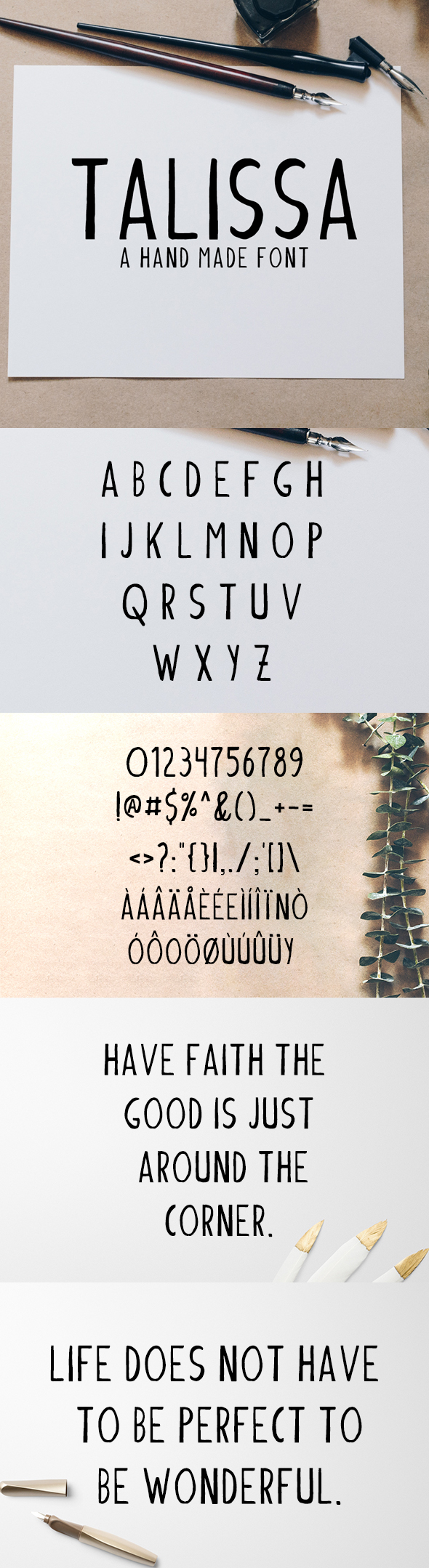 Talissa A Handmade Font - Hand-writing Script