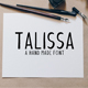 Talissa A Handmade Font