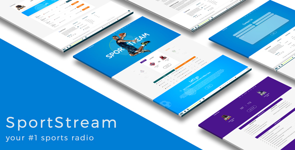 SportStream | HTML5 template for streaming sport content - Events Entertainment