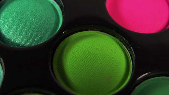 Looped Rotating Colored Professional Makeup Eyeshadows Palette for Cosmetics, alt