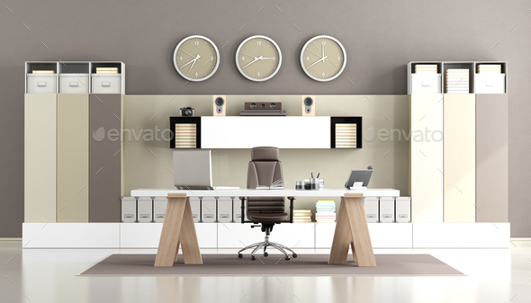 Elegant modern office - Stock Photo - Images