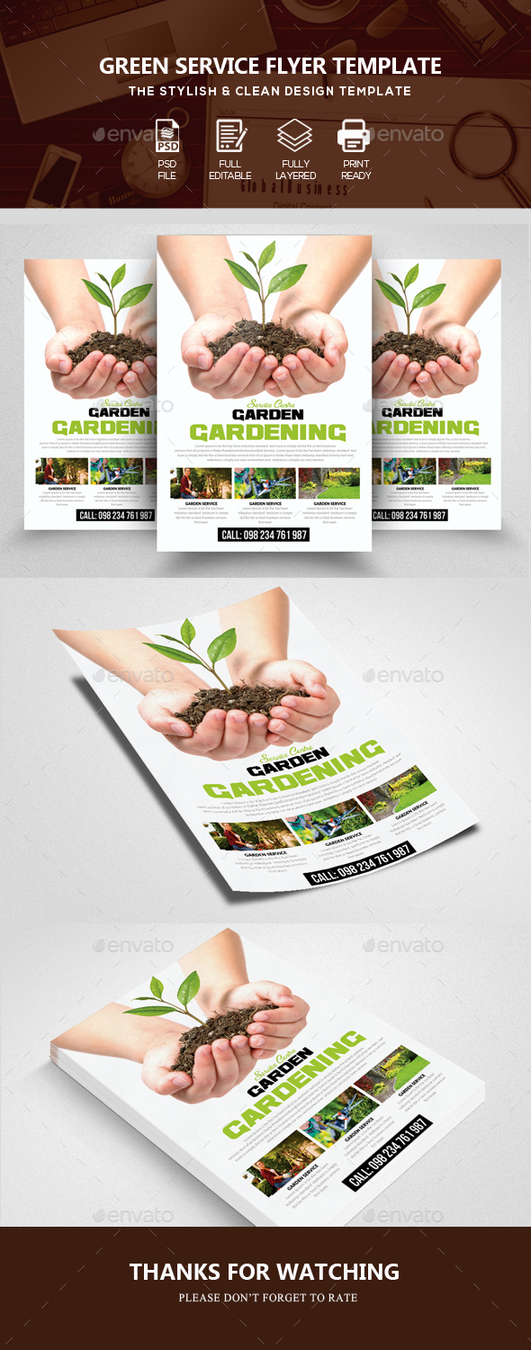 Plantation Services Flyer Template - Corporate Flyers
