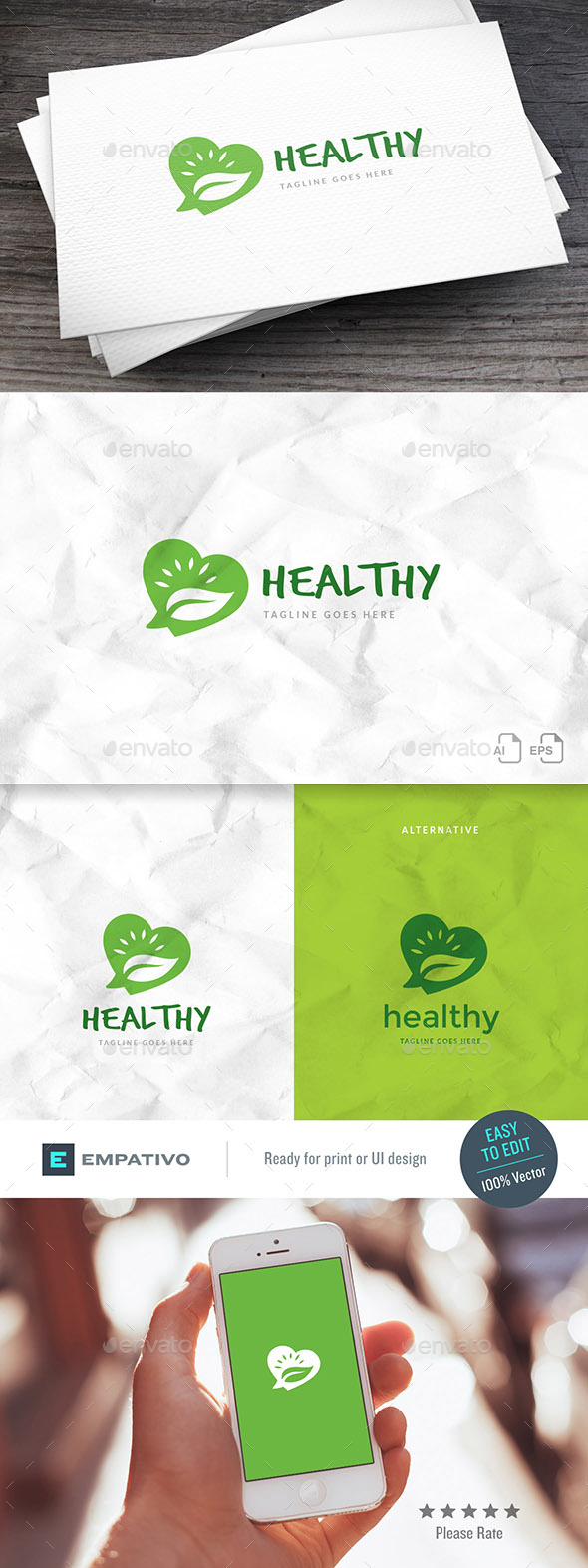 Healthy Fans Logo Template - Symbols Logo Templates