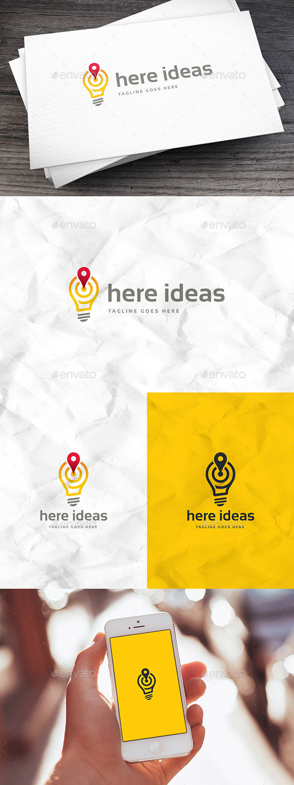Here Ideas Logo Template - Symbols Logo Templates