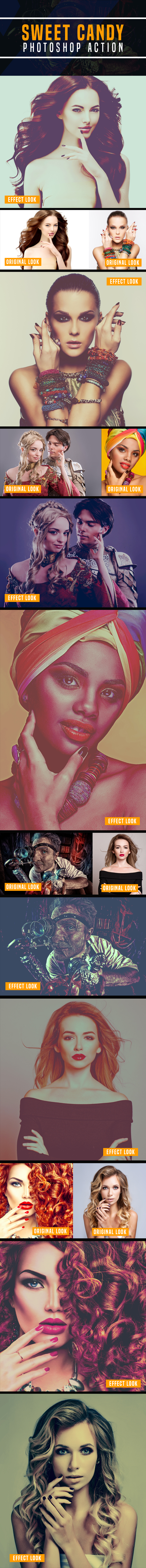 Sweet Candy Photoshop Action - Photo Effects Actions