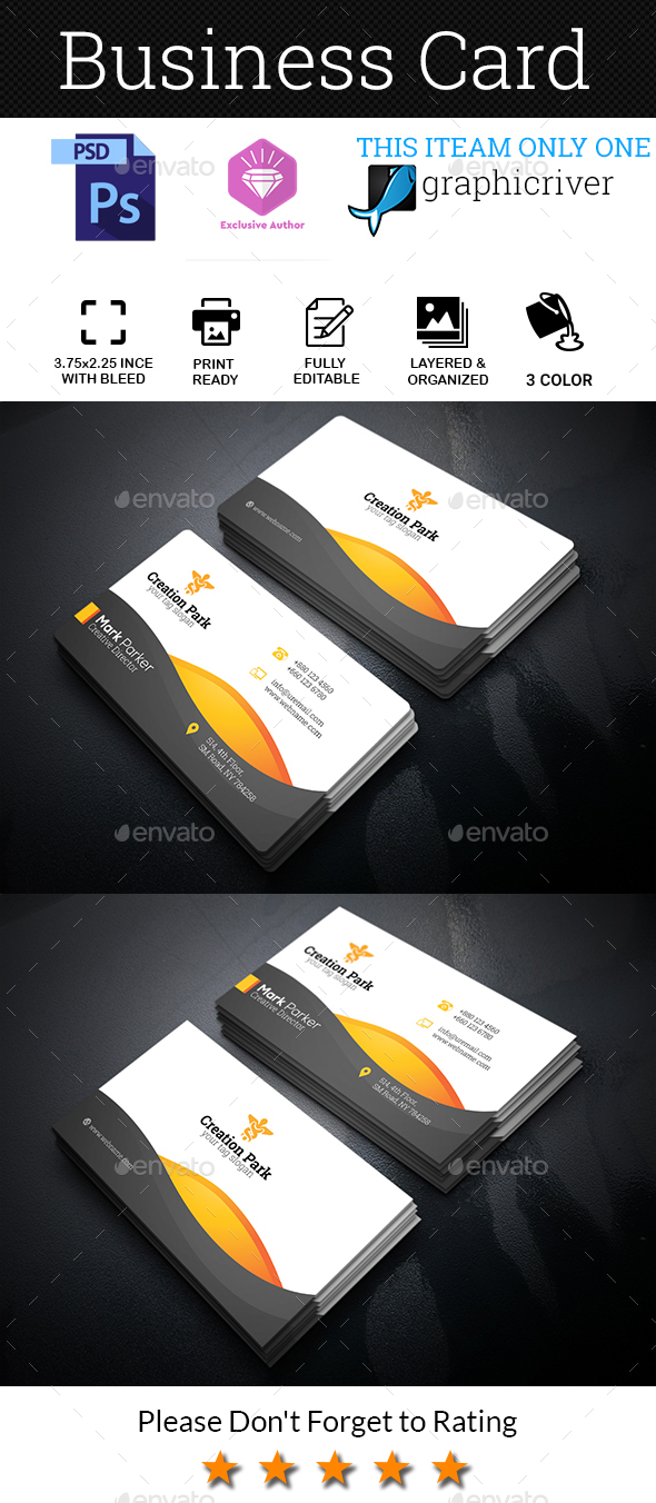 GraphicRiver Business Card 20693542 GraphicRiver Business Card 20693542