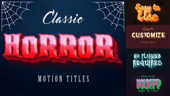 Horror Motion Titles - VideoHive 20693916