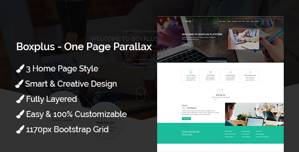 Boxplus - One Page Parallax