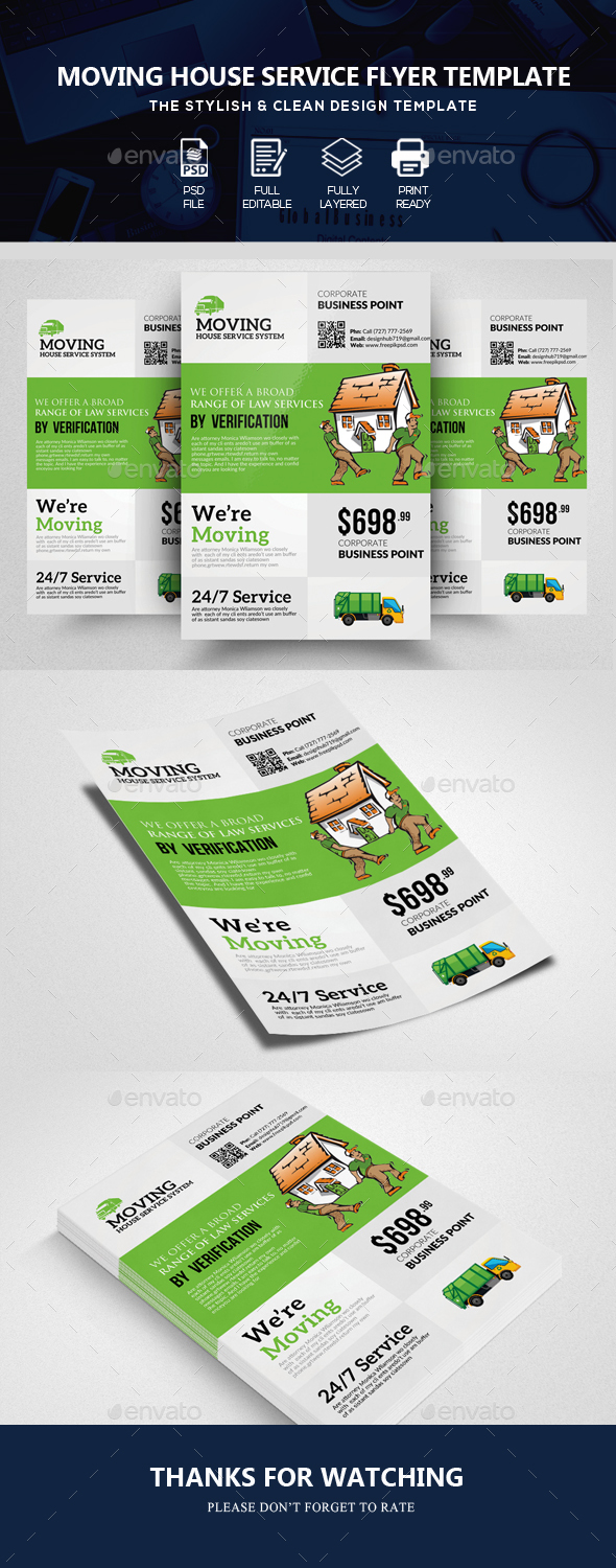 GraphicRiver Moving House Service Flyer Templates 20694146