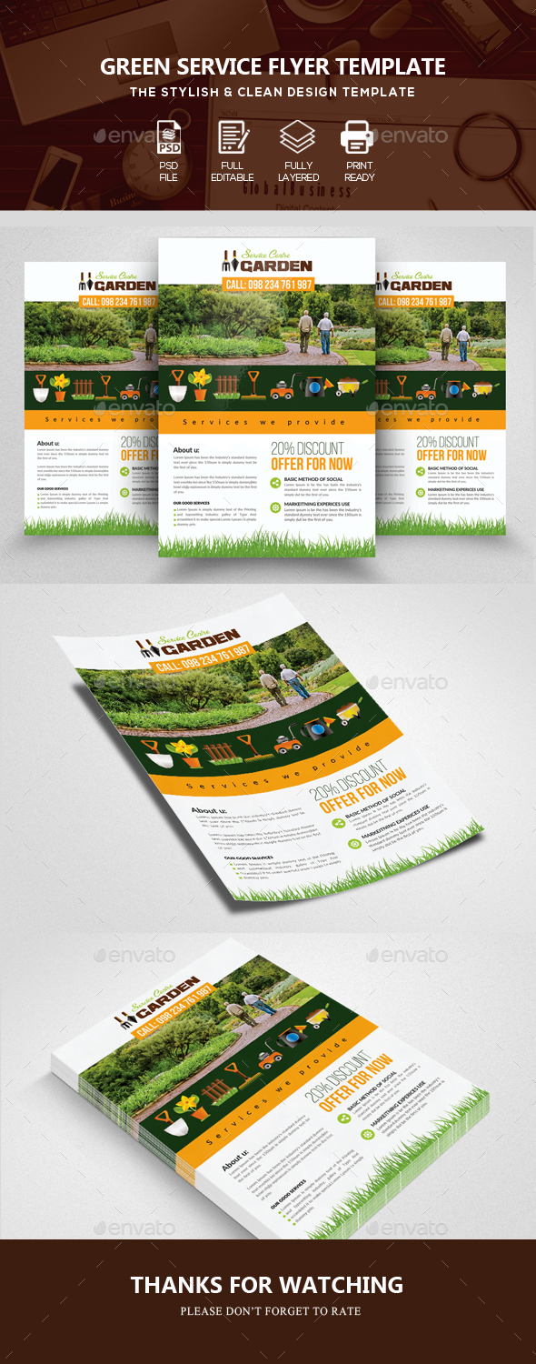 Gardening Service Flyer - Corporate Flyers